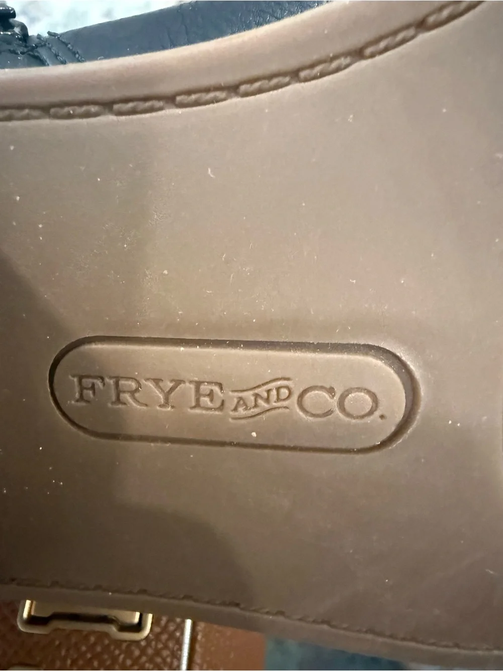 FRYE AND CO. Women’s Black Faux Leather Ankle Booties with Side Zip